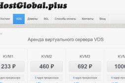 『VPS』HostGlobal测评 – 2核/2G内存/96G硬盘/不限流量/100M带宽/KVM/俄罗斯/233₽/月